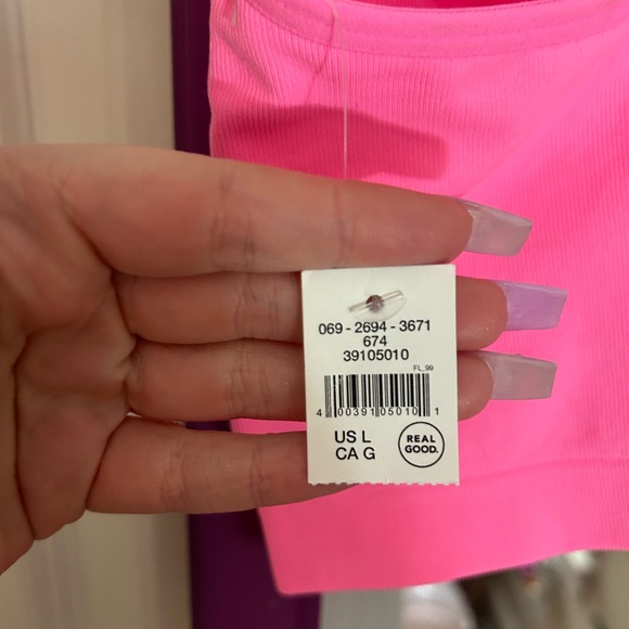 Aerie Pink Lace Trim Bralette - Picture 5 of 5